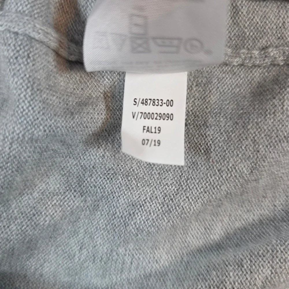Banana Republic Mens XSmall Grey V-Neck Sweater Silk Cashmere Blend